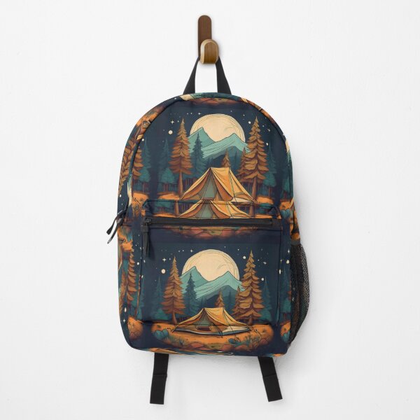 Item preview, Serene Moonlit Camping Scene with Tent and Trees designed and sold by RaiyaTees.
