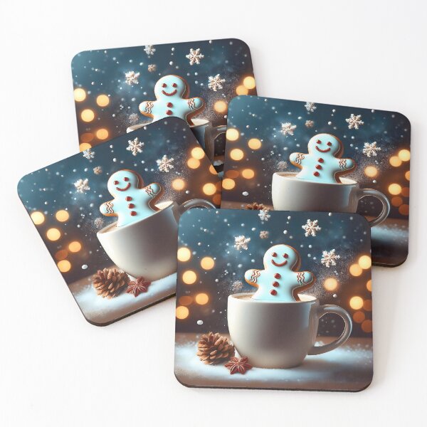 Item preview, Magical Holiday Moment: Gingerbread Cookie Soaking in Coffee designed and sold by CoolVisionStd.
