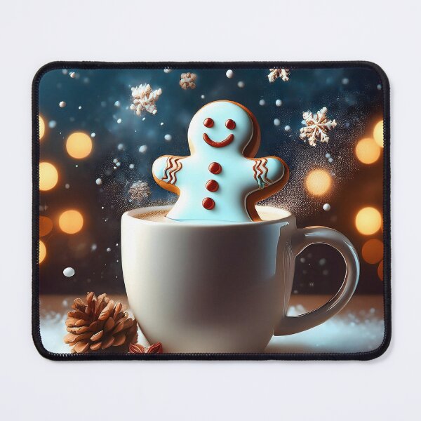 Item preview, Magical Holiday Moment: Gingerbread Cookie Soaking in Coffee designed and sold by CoolVisionStd.