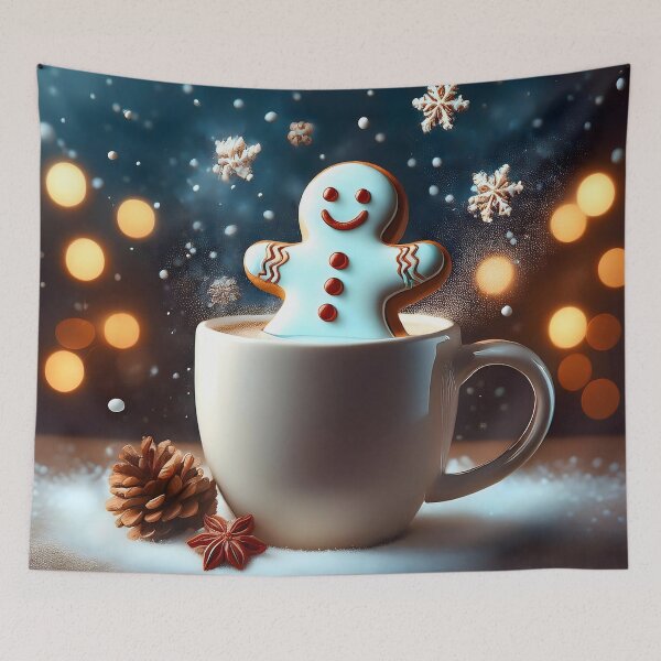 Item preview, Magical Holiday Moment: Gingerbread Cookie Soaking in Coffee designed and sold by CoolVisionStd.