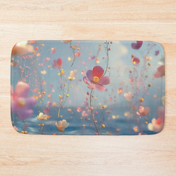 Item preview, A whimsical design of delicate pink flowers floating on water. designed and sold by HEMRO.