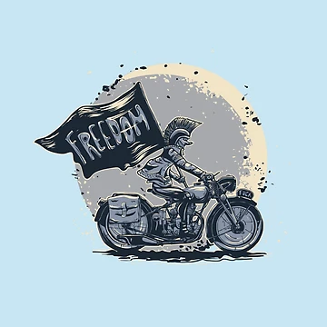 Artwork thumbnail, Freedom Rider by Fanverse Merchandise