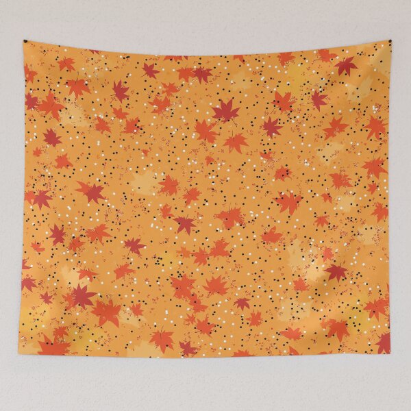 Item preview, A colorful autumnal design, featuring a ground covered in vibrant red maple leaves. designed and sold by HEMRO.