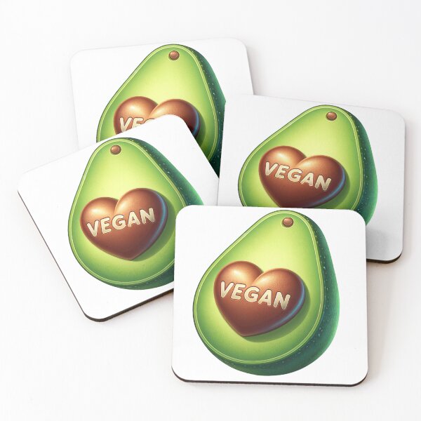 Item preview, Vegan Avocado Heart designed and sold by MoonMonkeyNbear.