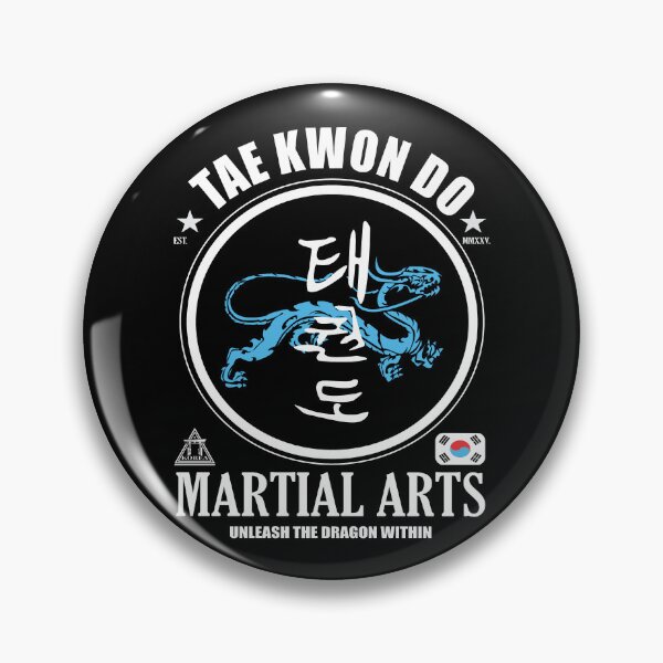 Item preview, Taekwondo - Korean martial arts with Kanji and dragons designed and sold by RetroMaritalArt.