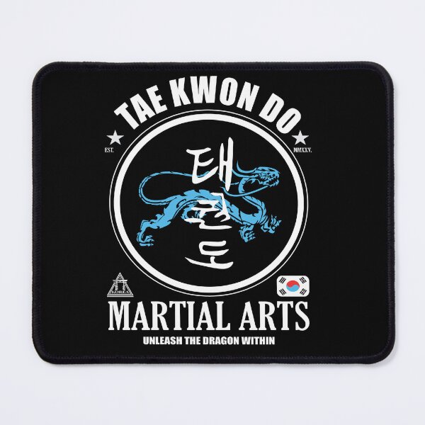 Item preview, Taekwondo - Korean martial arts with Kanji and dragons designed and sold by RetroMaritalArt.