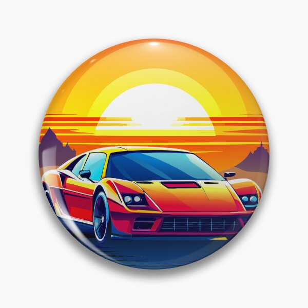 Item preview, Speed and Style: Supercar in Sunset Glow designed and sold by VikArtStudio.