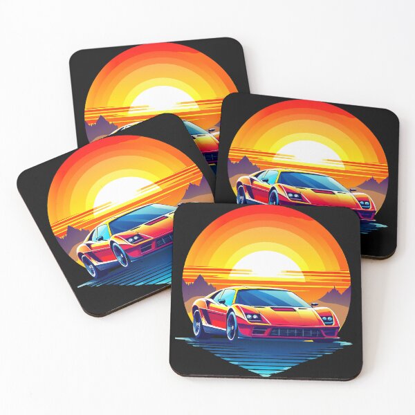 Item preview, Speed and Style: Supercar in Sunset Glow designed and sold by VikArtStudio.