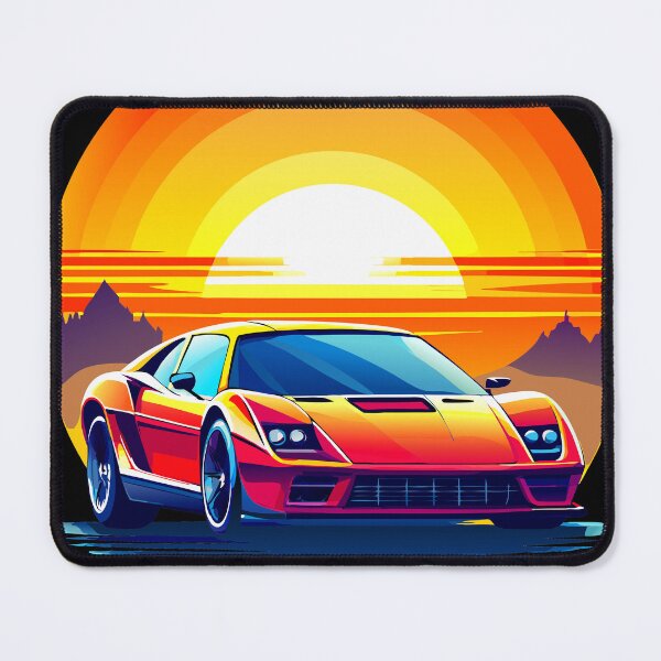 Item preview, Speed and Style: Supercar in Sunset Glow designed and sold by VikArtStudio.