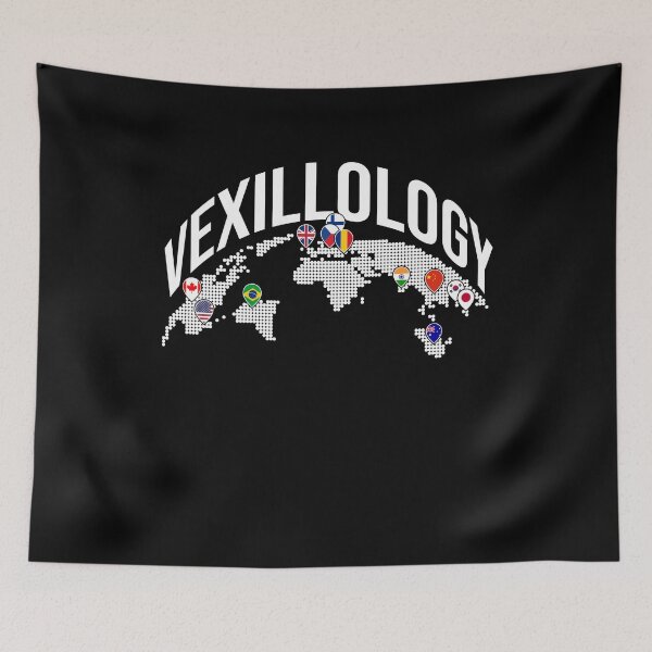 Item preview, Vexillology Map Art World Map designed and sold by MooonTees.