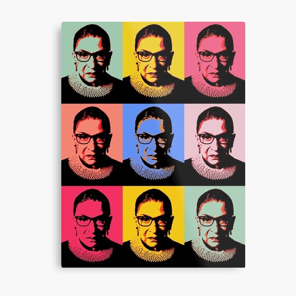 RBG - Pink Wave - Dissent is Patriotic Metal Print