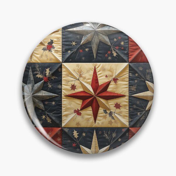 Item preview, A beautiful quilt with a patchwork design of stars.  designed and sold by HEMRO.