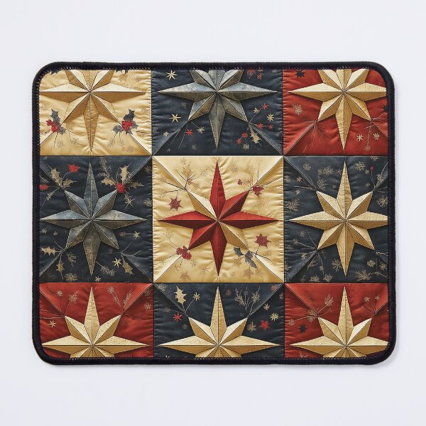 Item preview, A beautiful quilt with a patchwork design of stars. designed and sold by HEMRO.