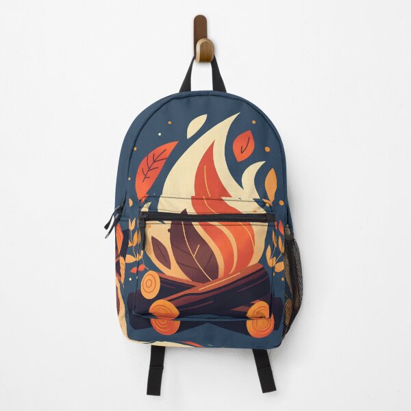 Item preview, Minimalist Campfire Illustration designed and sold by Windy-market.