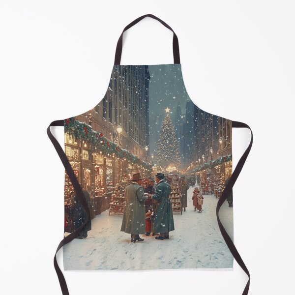 Item preview, Festive Christmas Market Painting Cozy Stalls Decorated City designed and sold by The Art of Kkatarynka.