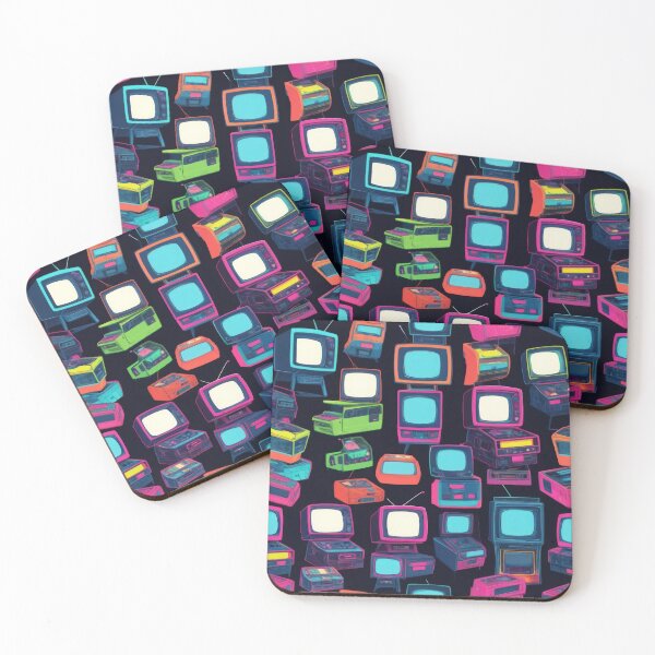 Item preview, Retro TVs  pattern 90s arcade designed and sold by Expressions-Sel.