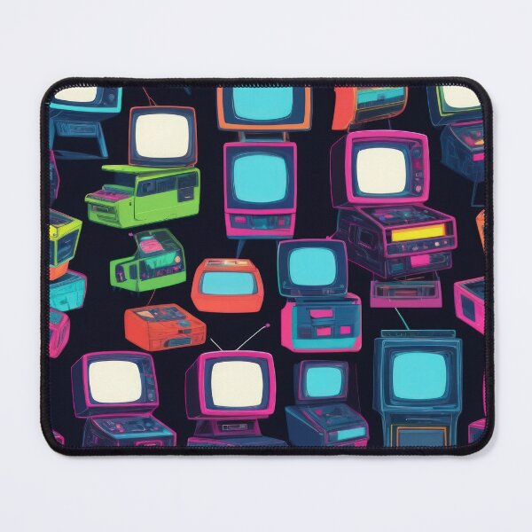 Item preview, Retro TVs pattern 90s arcade designed and sold by Expressions-Sel.
