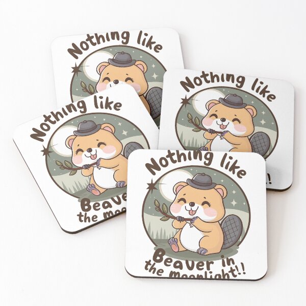 Item preview, nothing like beaver in the moonlight  designed and sold by BasmaAtef.
