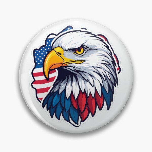 Item preview, American Pride: Eagle and Flag designed and sold by ArtCreator2023.
