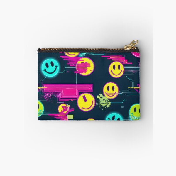 Item preview, Smiling Smiley pattern 90s arcade designed and sold by Expressions-Sel.