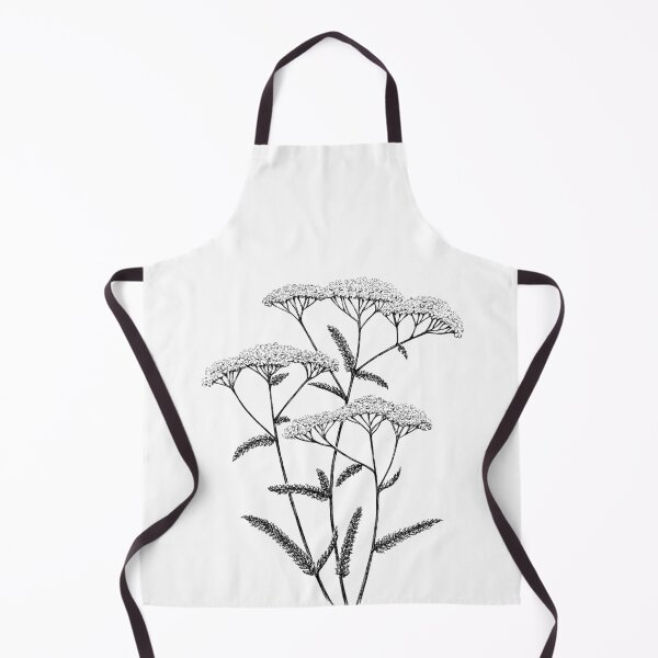 Item preview, Yarrow Achillea millefolium yarrow, ink, hand drawn designed and sold by HoldasGarten.