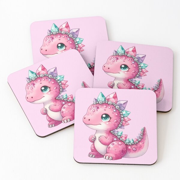 Item preview, Pink Gemstone Dinosaur Pretty Diamond Dino designed and sold by MoonMonkeyNbear.