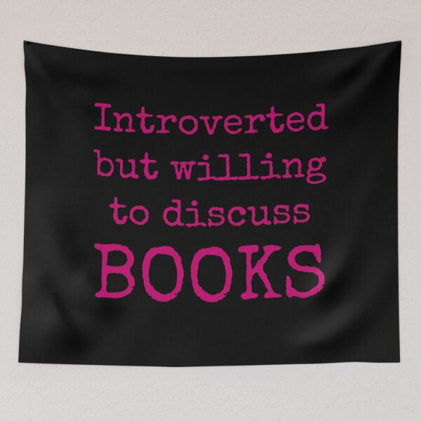 Item preview, Introverted but willing to discuss books designed and sold by Inspirationmotivation.