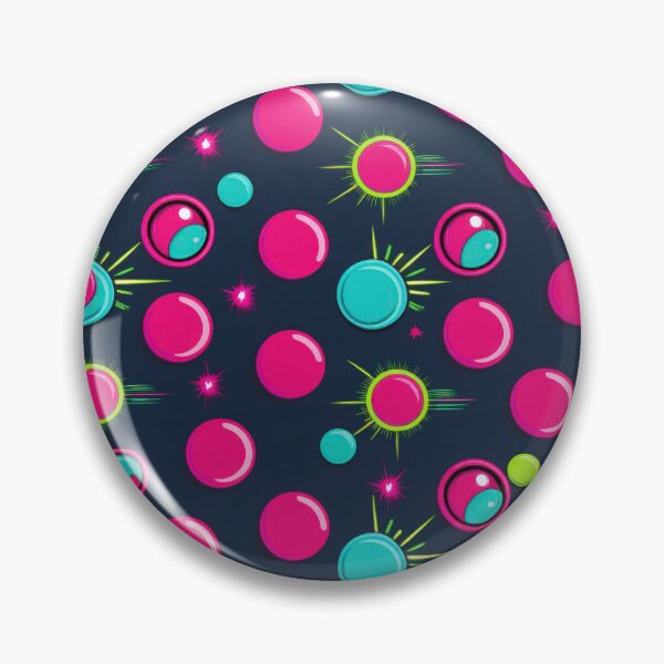 Item preview, pink circles pattern 90s arcade designed and sold by Expressions-Sel.