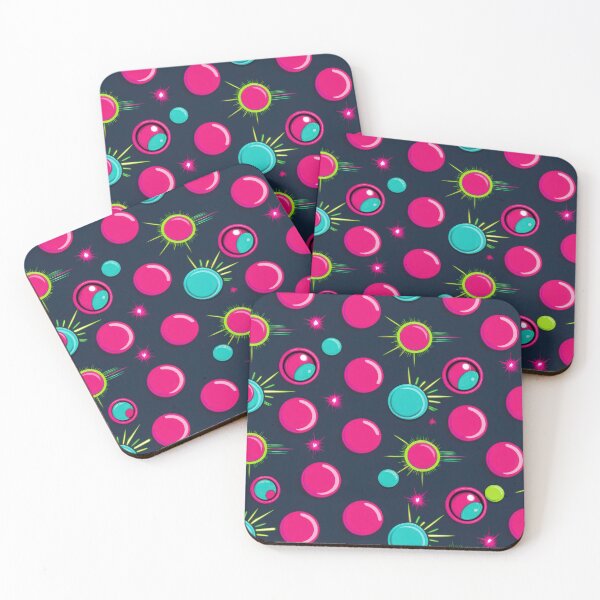 Item preview, pink circles pattern 90s arcade designed and sold by Expressions-Sel.