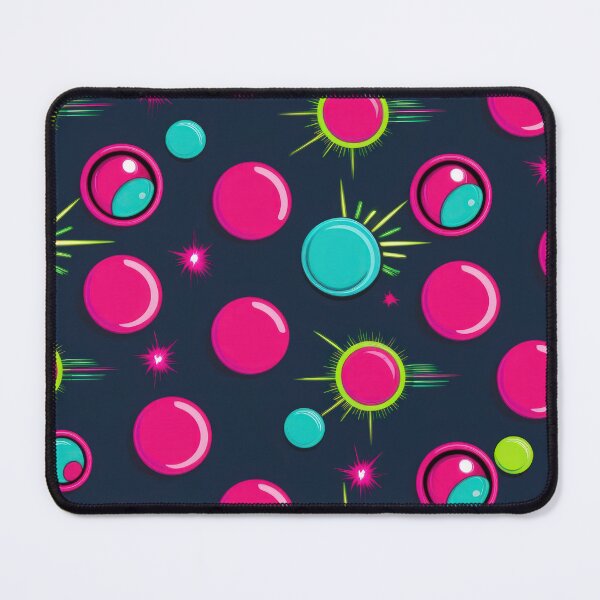 Item preview, pink circles pattern 90s arcade designed and sold by Expressions-Sel.
