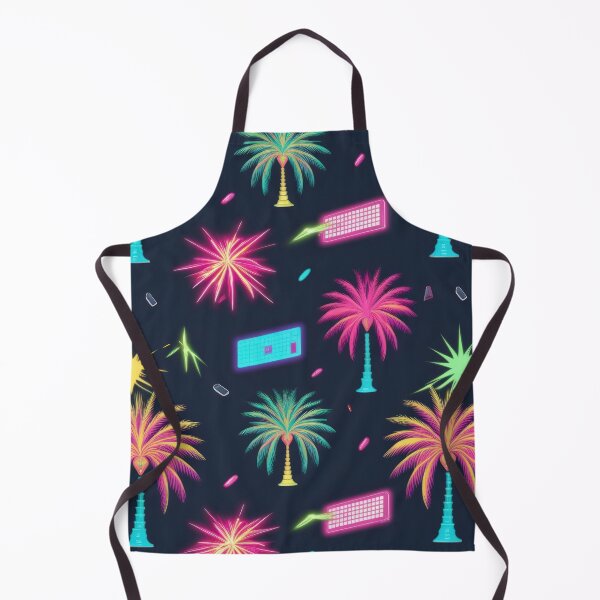 Item preview, colored palms pattern 90s arcade designed and sold by Expressions-Sel.