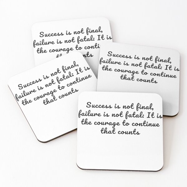 Item preview, Success is not final! Inspirational Quotes designed and sold by Gemy06.