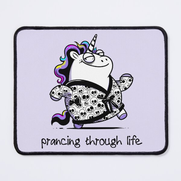 Item preview, Prancing Unicorn Wearing a Skull Robe designed and sold by FrozenRoscoe.