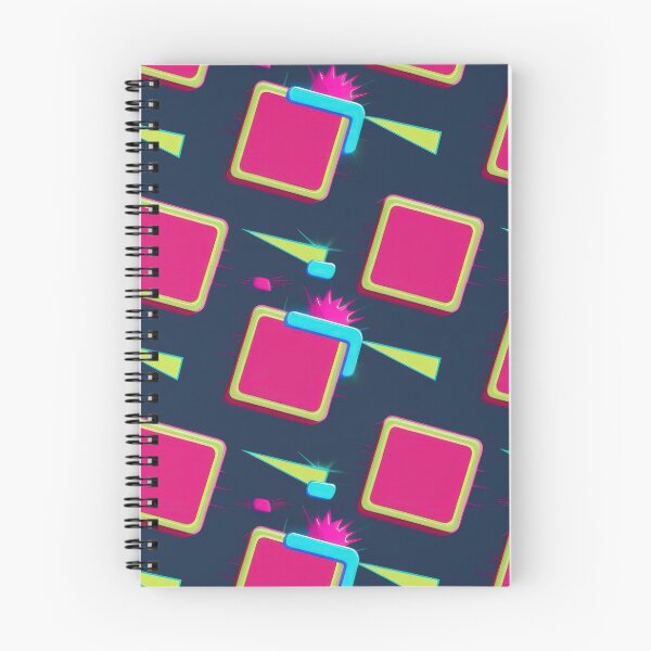 Item preview, pink squares pattern 90s arcade designed and sold by Expressions-Sel.