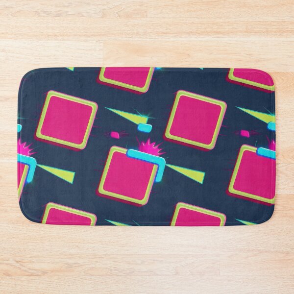 Item preview, pink squares pattern 90s arcade designed and sold by Expressions-Sel.