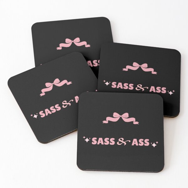 Item preview, Sass & Ass Pink Bow Bold Sassy Statement designed and sold by ZuzDoesDesigns.