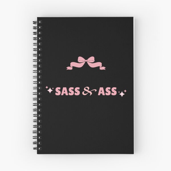 Item preview, Sass & Ass Pink Bow Bold Sassy Statement designed and sold by ZuzDoesDesigns.
