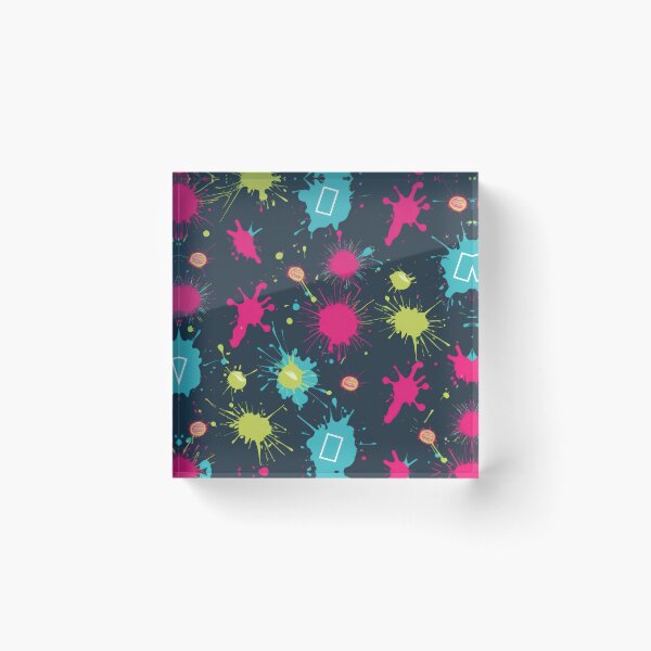 Item preview, splashes of paint pattern 90s arcade designed and sold by Expressions-Sel.