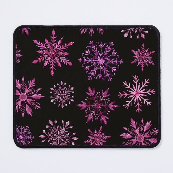 Item preview, Pink snowflake seamless pattern designed and sold by pinkyfish1010.