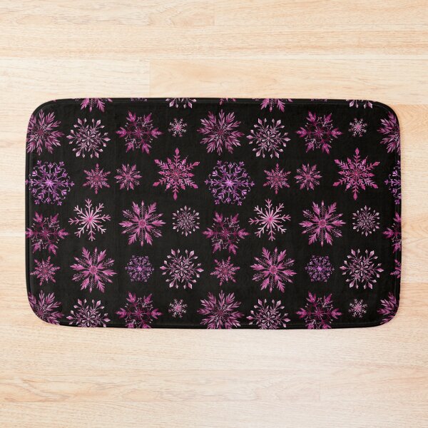 Item preview, Pink snowflake seamless pattern designed and sold by pinkyfish1010.