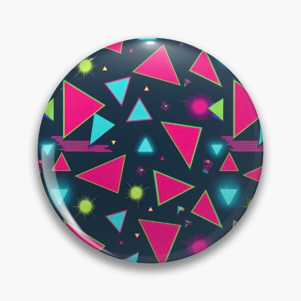 Item preview, pink triangles pattern 90s arcade designed and sold by Expressions-Sel.