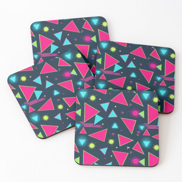 Item preview, pink triangles pattern 90s arcade designed and sold by Expressions-Sel.