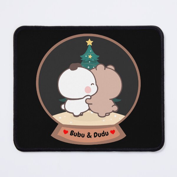 Item preview, Bubu & Dudu Christmas Snow Globe Art | Cute Winter Holiday Illustration | Festive Home Decor Gift designed and sold by FEBRICAST.