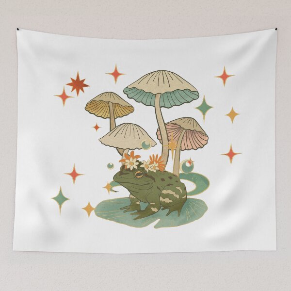 Item preview, Toad on lily pad illustration designed and sold by Dominika Farkašová.