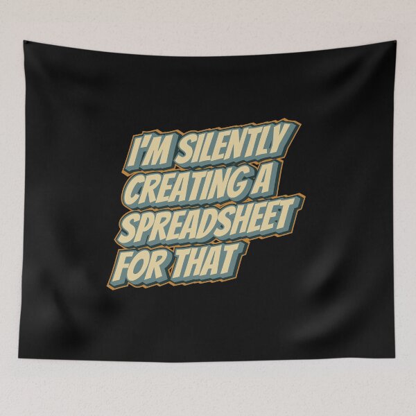 Item preview, I'm silently creating a spreadsheet for that - funny accountant designed and sold by Chonkz.