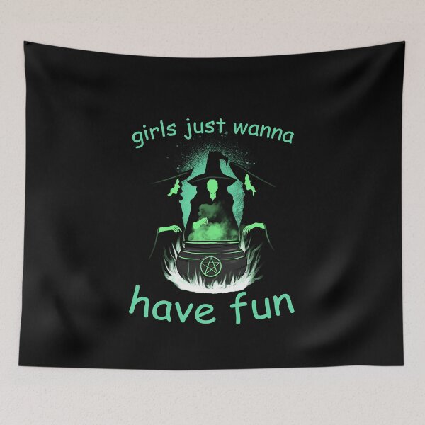 Item preview, Witches - Girls Just Wanna Have Fun designed and sold by Yeomans Cartoons.