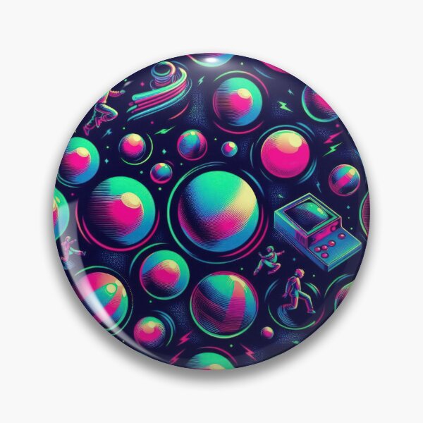 Item preview, Planets pattern 90s arcade designed and sold by Expressions-Sel.