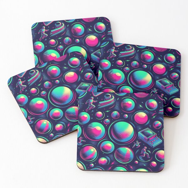 Item preview, Planets pattern 90s arcade designed and sold by Expressions-Sel.