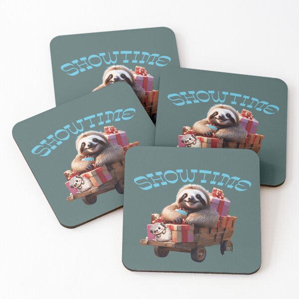 Item preview, sloth, new sticker, showtime,new stickers, xmas sticker, kawaii sloth, xmas stickers, kawaii,2025, holidays,gifts, sloth pillow, happy,FOODIESART, designed and sold by FOODIESART.