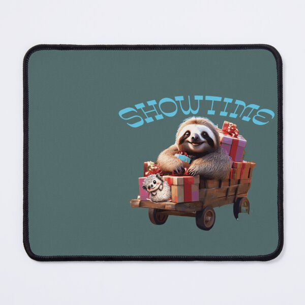 Item preview, sloth, new sticker, showtime,new stickers, xmas sticker, kawaii sloth, xmas stickers, kawaii,2025, holidays,gifts, sloth pillow, happy,FOODIESART, designed and sold by FOODIESART.